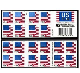 Us Flag 2018 Forever Stamps Book Of 100