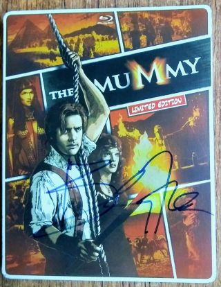 Brendan Fraser Autographed The Mummy Blu Ray Steelbook