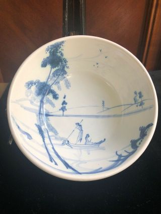 Isis Pottery Deborah Sears English The Landscape Pattern 6 1/2”bowl Handmade