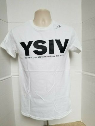 Logic Rapper Real Hand Signed Small Sized T - Shirt Autographed Ysiv