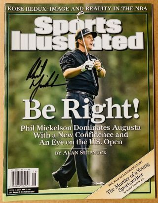 Golf Masters Champ Phil Mickelson Hand Signed 2006 Sports Mag Augusta National