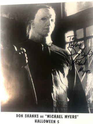 DON SHANKS signed autograph 8x10 In Person HALLOWEEN MICHAEL MYERS To Ashley 3