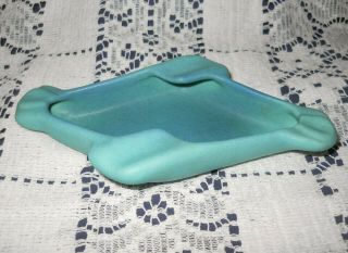 Vintage Van Briggle Pottery Trinket - Dresser Dish Ashtray Ming Blue