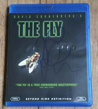 Jeff Goldblum Autographed The Fly Blu Ray