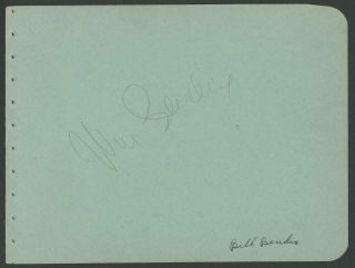 William Bendix (1906 - 1964) Signed Album Page | " Wake Island " - Autograph