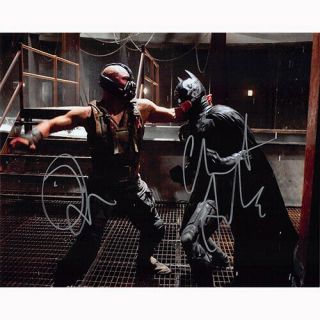 Christian Bale & Tom Hardy - Dark Knight (63350) Autographed In Person 8x10 Wcoa