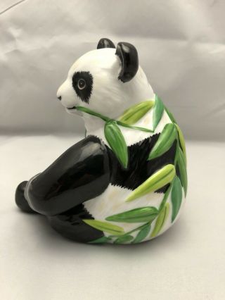 Lynn Chase Panda Jungle Party Candle Holder 5.  5” X 5.  5” Figurine 3