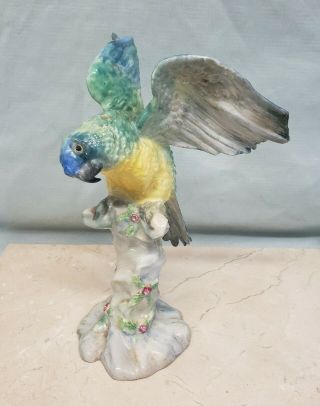 Crown Staffordshire 1906 Parrot Bird Figurine England Porcelain Marked