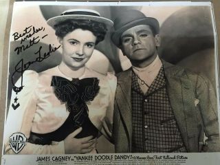 Joan Leslie Autographed 8x10,  Signed Photo Feat James Cagney Yankee Doodle Dandy