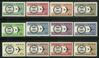 U.  S.  Possession Canal Zone Airmail Stamp Scott C42/c53 - Mnh Issues - Set 9