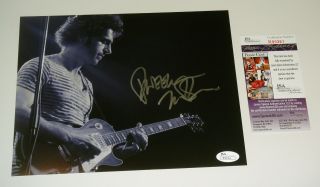Young Dweezil Zappa Signed B/w 8x10 Photo Jsa Cert