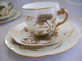 Wileman/late Foley Shelley Chrysanthemum Plate,  Cup & Saucer Lily Shape 6038