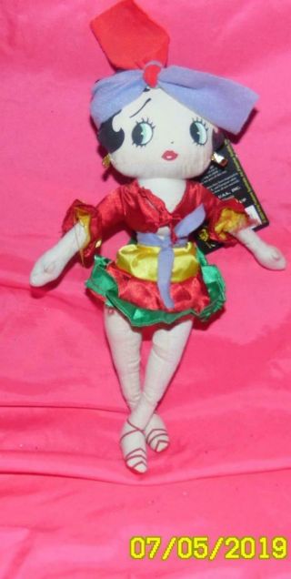 Betty Boop Cloth Doll 12 - Inch In Flemenco Dancer Outfit
