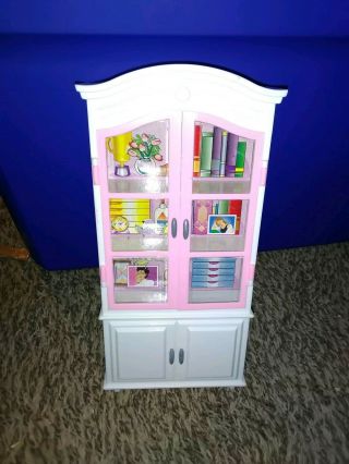 Barbie Or Same Size Dolls Hutch/ China Cabinet