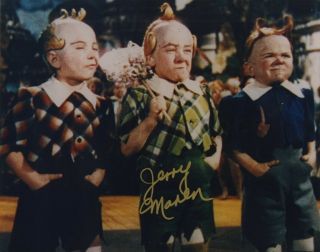 Jerry Maren - Actor: " The Wizard Of Oz " - Autographed 8x10 Photograph