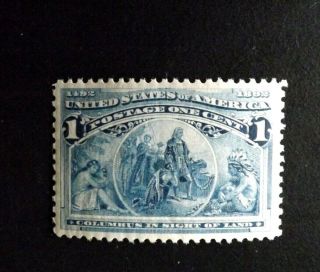 Us Stamps - Scott 230 1c Columbian Issue - Xf Og Nh Gem