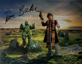 Tom Baker Hand Signed 8x10 Photo W/ Holo Doctor Who