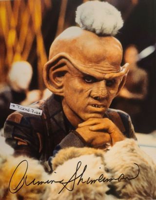 Actor Armin Shimerman - (quark) From Star Trek,  Signed 8x10 Photo
