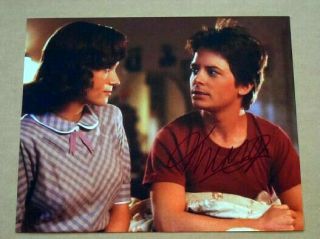 Michael J.  Fox 8x10 Signed Photo Autographed - " Marty "
