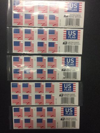 Usps Us Flag 2018 Forever Stamps - 100,  5 Books Of 20
