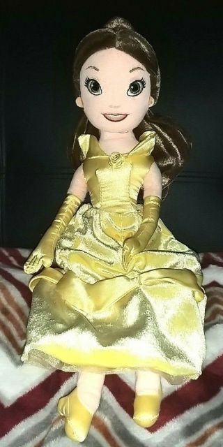 Disney Belle Beauty And The Beast Stuffed Plush Doll 14 "