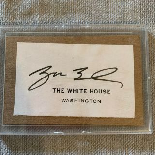 President George W.  Bush Autographs White House Stationery His Cut Signature