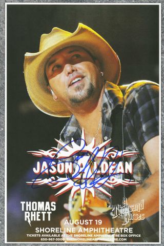 Jason Aldean Autographed Concert Poster Big Green Tractor,  She 