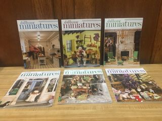 12 " Dollhouse Miniatures " Magazines Complete 2018 & 2019
