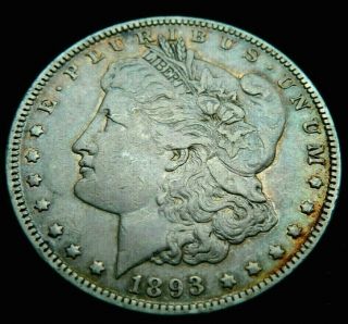 1893 P Morgan Silver Dollar - Key Date From The Philadelphia
