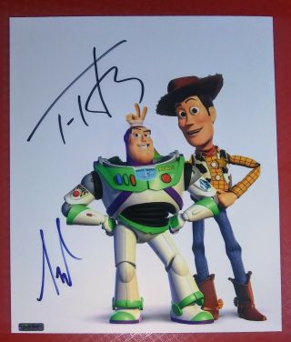 Tim Allen Tom Hanks Hand Signed Autographed Photo 8 X 10 W/holo Toy Story
