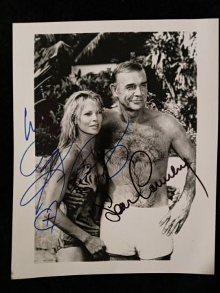 Sean Connery & Kim Basinger Signed/autographed 8x10 Photo James Bond 007