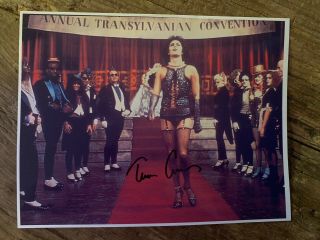 Tim Curry,  Hand Signed Autographed Photo 8.  5x11 Rocky Horror Picture Show.