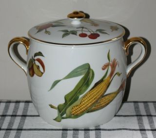 Vintage Royal Worcester Bean Pot Evesham Gold Soup Tureen Shape 29