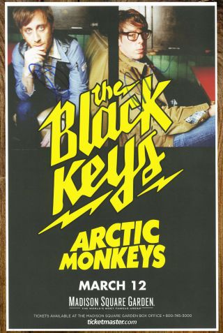 The Black Keys Autographed Gig Poster Patrick Carney,  Dan Auerbach