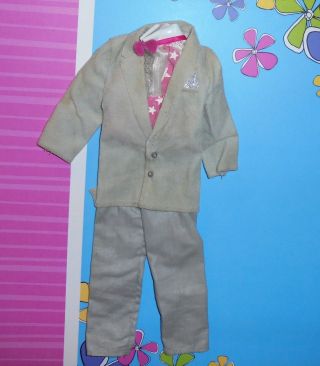 Ken Boy Doll Clothing: 1985 Dream Glow Gray Star Suit Fashion 2450