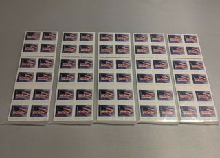 5 Booklets X 20 = 100 Us Flag Usps Forever Postage Stamps (worth $55)