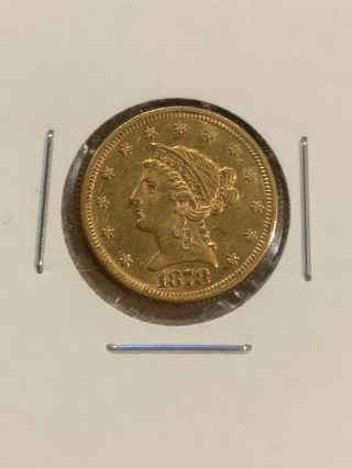 1878 $2.  50 Quarter Eagle Liberty Head - U.  S.  Gold Coin