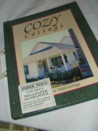 Vintage Wallpaper Book Cozy Cottage 13 - 1/2 " By 16 - 1/2 "