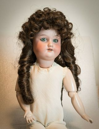 Dark Brown Doll Wig,  Long With Curls - Size 10 - Modacrylic Synthetic