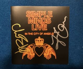 Simple Minds Live In The City Of Angels 2 Cd With Signed Autographed Cd Insert