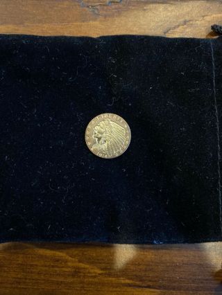 1914 $2.  50 Gold Indian Head Quarter Eagle Coin