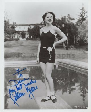 Colleen Moore - American Silent Film Era Actress - Signed 8x10 Photograph