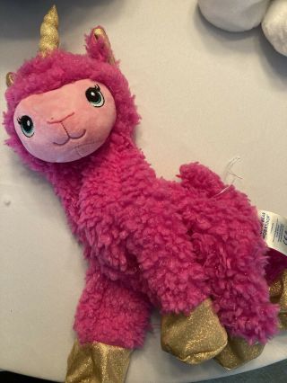 Build A Bear Pink And Gold Unicorn Unstuffed Nwot