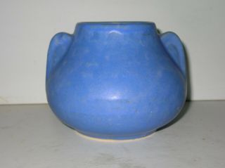 Vintage Brush Mccoy Blue Vellum Art Pottery Pot Vase