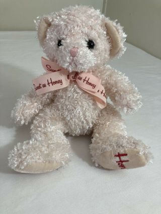 Russ Pink Honey Teddy Bear 9 Inch Stuffed Animal Sweet As Honey
