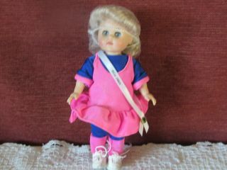Vogue Ginny Doll 8  Miss 1980s " Banner,  Hairnet,  Unplayed With