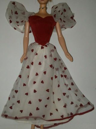 Barbie Loving You Heart Dress - - Top & Skirt - - Vgc - - Vintage 1983 Superstar Era