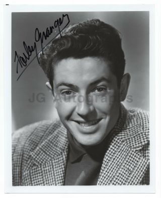 Farley Granger - Alfred Hitchcock Film Actor - Signed 8x10 Photograph