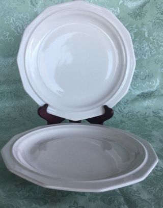 Set 4 (or 8) Pfaltzgraff Heritage White (usa) Dinner Plate (s) 10 1/8”