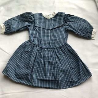 Pleasant Company American Girl Samantha Play Dress Only Checked Retired Blur Euc